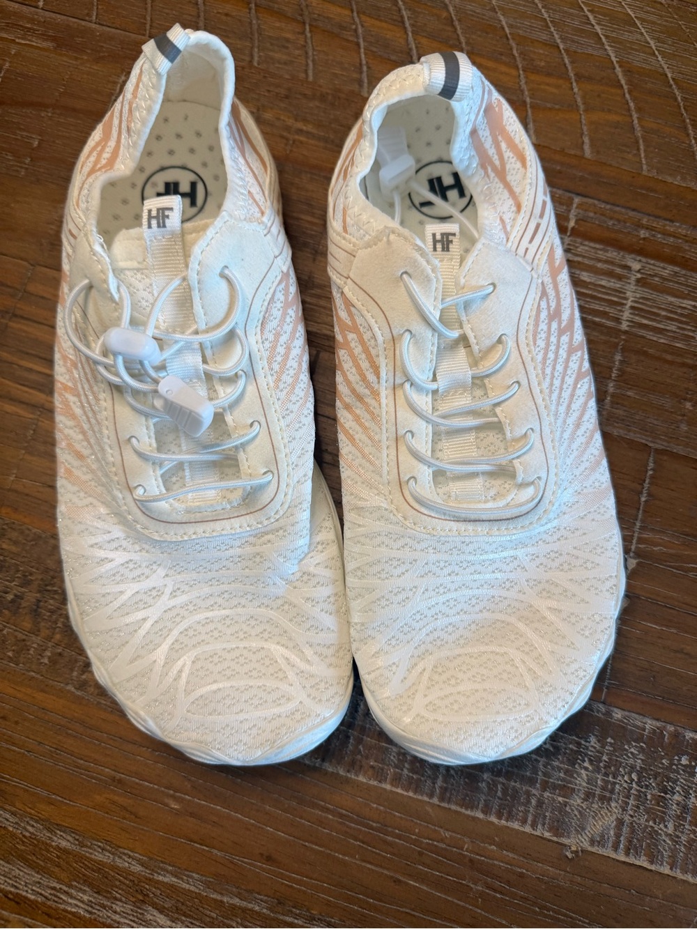 Hike Footwear HF Lorax Pro Barefoot Shoes White Peach Size EU 41 US W 10 M 8